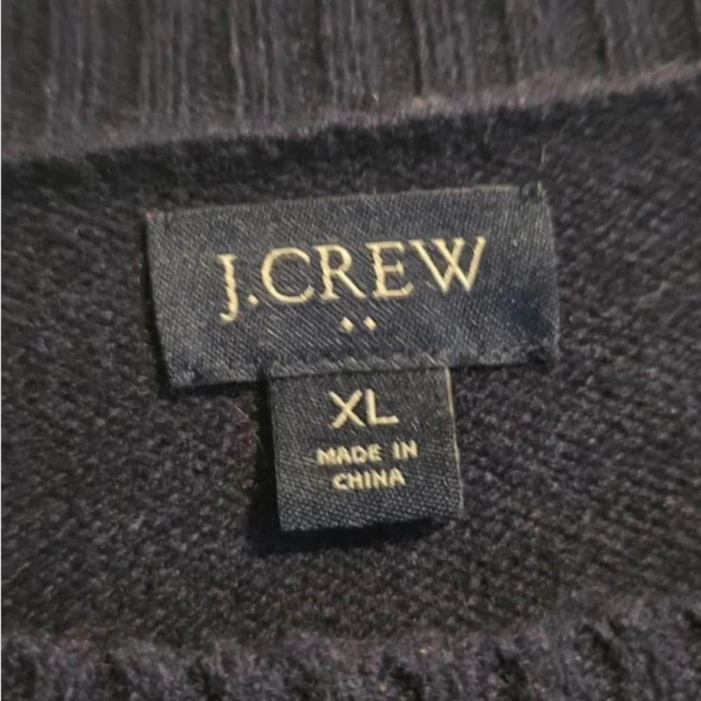 J. Crew Men's Dark Blue Crewneck Sweater